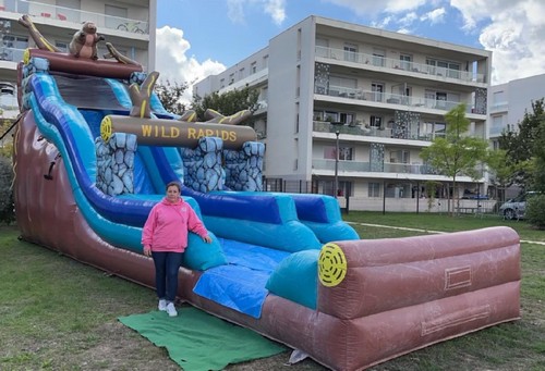 toboggan taupe jeu gonflable picardie