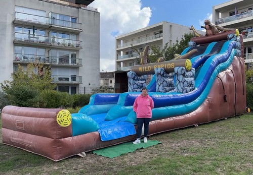 toboggan taupe jeu gonflable picardie