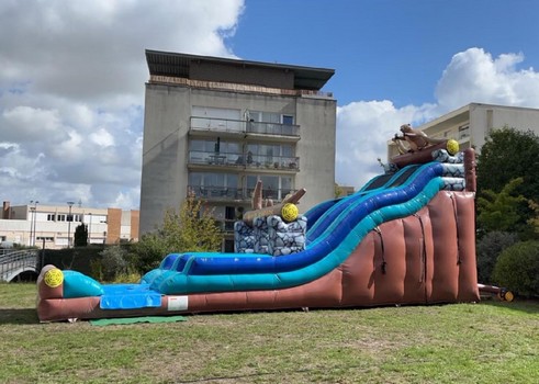 toboggan taupe jeu gonflable picardie